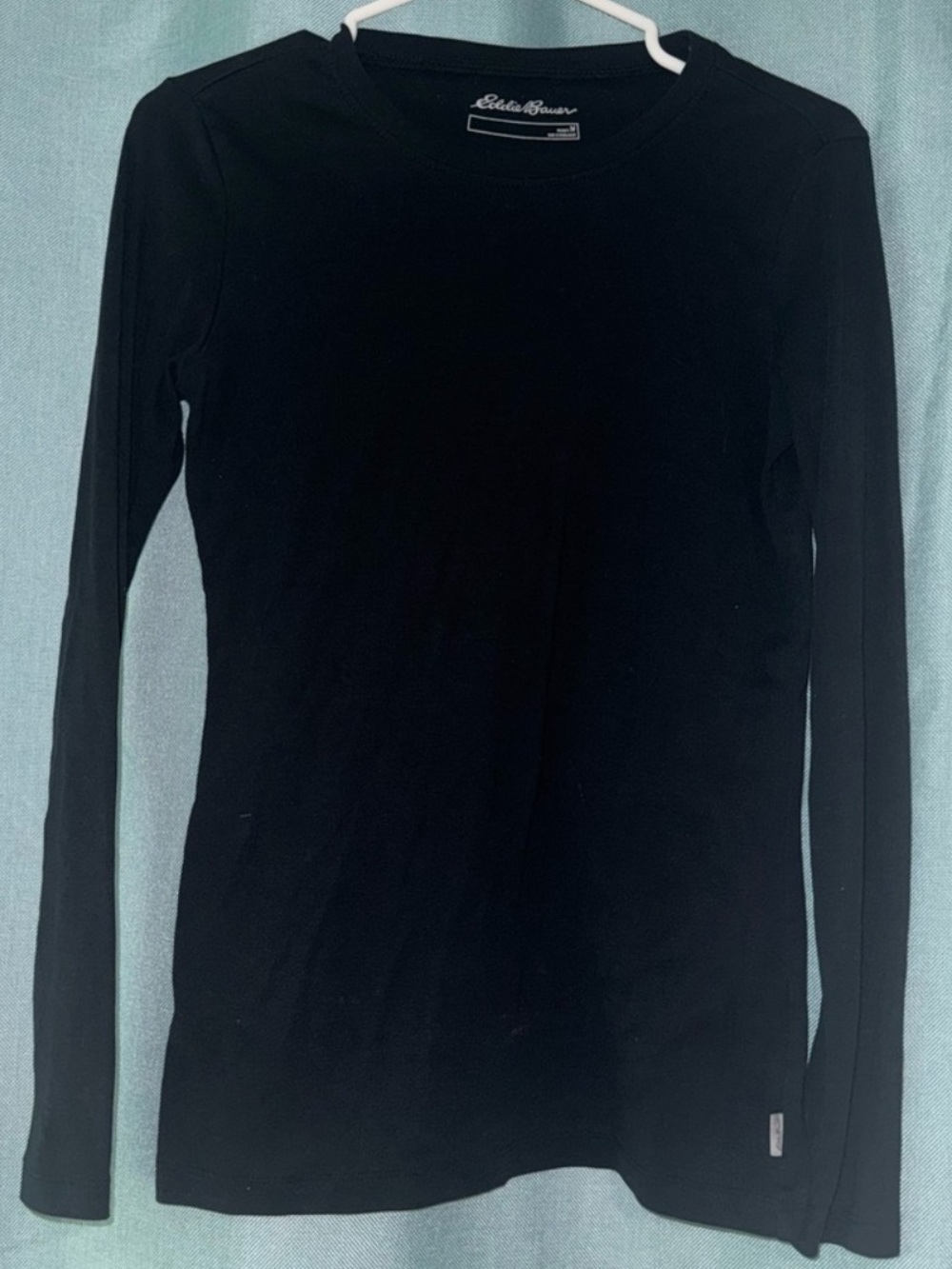 Eddie Bauer Black Long Sleeve Crew Top